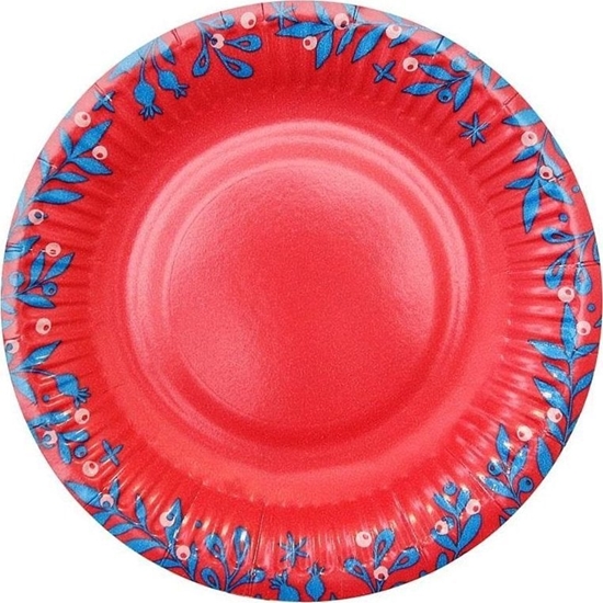 Picture of Talerzyki papierowe Let It Snow 18cm 6szt