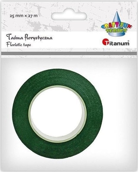 Изображение Tama florystyczna 25mm 27m ciemnozielona