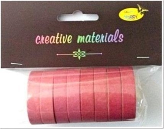 Picture of Tamy papierowe róowe 10mm 8szt