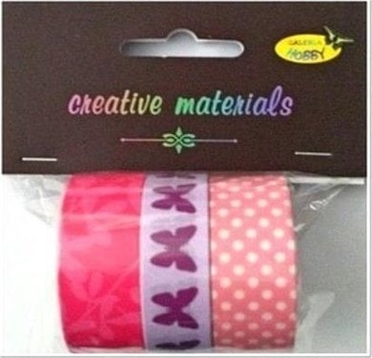 Attēls no Tamy samoprzylepne róowe 12-18mm 3szt