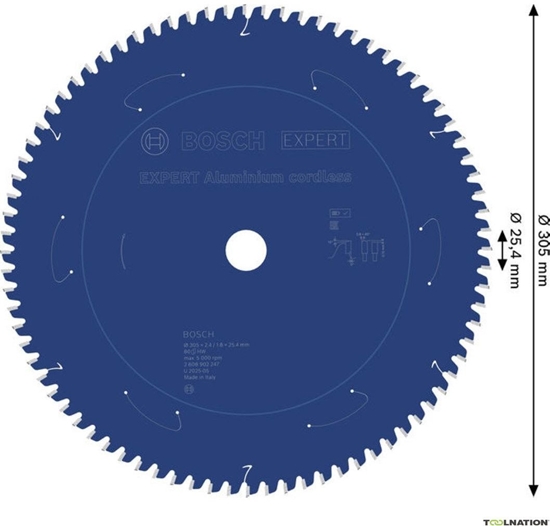 Изображение TARCZA PILARSKA EX AL B 305x25.4-80