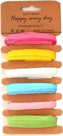 Picture of Tasiemki syntetyczne pastelowe 6 kolorów