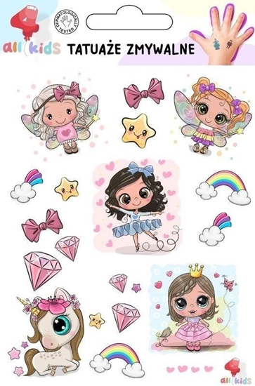 Picture of Tatuae zmywalne dla dzieci Baletnica ksiniczka