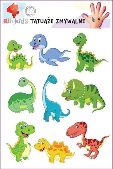 Picture of Tatuae zmywalne dla dzieci Dinusie 1