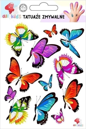Picture of Tatuae zmywalne dla dzieci Kolorowe motyle