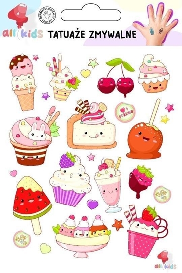 Picture of Tatuae zmywalne dla dzieci Sodkie ciasteczka
