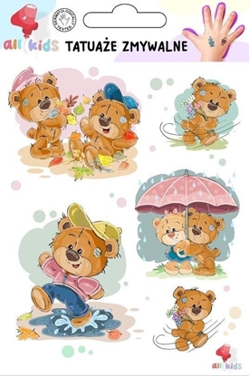 Attēls no Tatuae zmywalne dla dzieci Sodkie misie