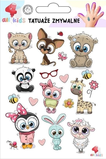 Picture of Tatuae zmywalne dla dzieci Sodkie zwierzaki