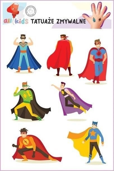 Picture of Tatuae zmywalne dla dzieci Superbohaterowie