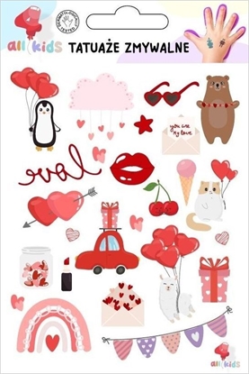 Picture of Tatuae zmywalne dla dzieci Walentynki 2