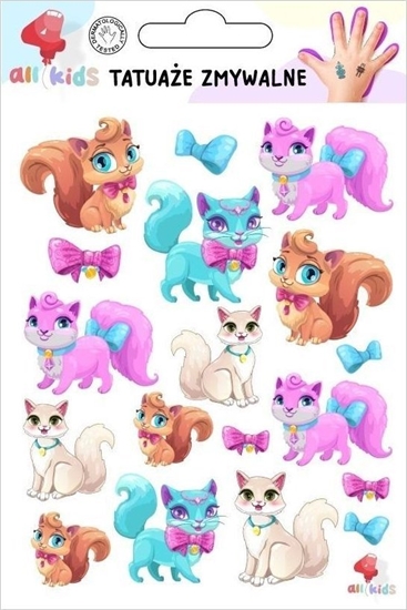Picture of Tatuae zmywalne dla dzieci Wesoe kotki