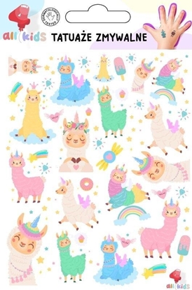 Picture of Tatuae zmywalne dla dzieci Wesoe lamy