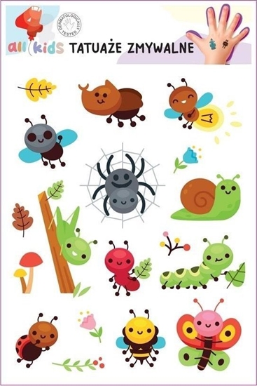 Picture of Tatuae zmywalne dla dzieci Wesoe owady