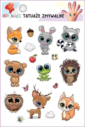 Picture of Tatuae zmywalne dla dzieci Wesoe zwierztka 1