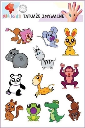 Picture of Tatuae zmywalne dla dzieci Wesoe zwierztka 2