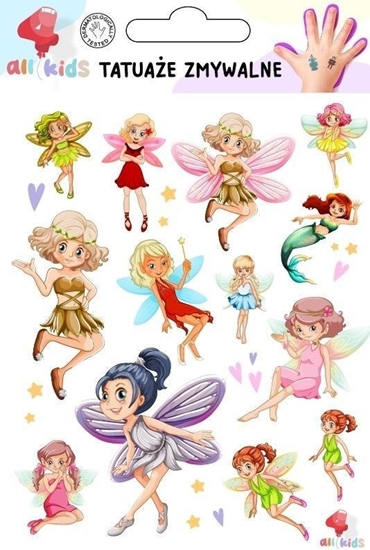 Picture of Tatuae zmywalne dla dzieci Wróki czarodziejki