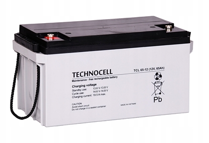Attēls no TCL65-12 TECHNOCELL Akumulator AGM 12V 65Ah