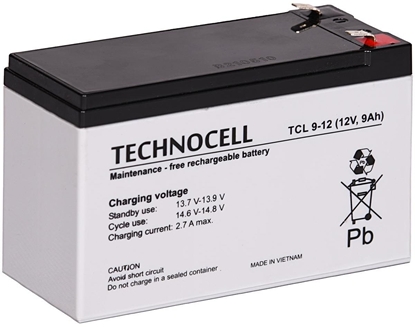 Attēls no TCL9-12 TECHNOCELL Akumulator AGM 12V 9Ah