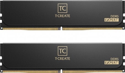 Attēls no Team Group DDR5 - 32GB - 6400 - CL - 32 (2x 16 GB) dual kit, RAM (Kolor: CZARNY, CTCED532G6400HC32ADC01, T-CREATE EXPERT)