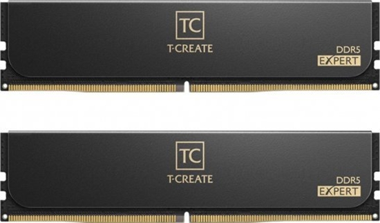 Изображение Team Group DDR5 - 32GB - 6400 - CL - 32 (2x 16 GB) dual kit, RAM (Kolor: CZARNY, CTCED532G6400HC32ADC01, T-CREATE EXPERT)