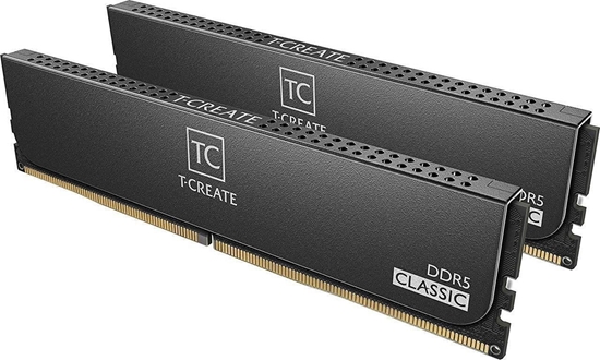 Picture of Team Group DDR5 - 64GB - 6400 - CL - 34 (2x 32 GB) dual kit, RAM (Kolor: CZARNY, CTCED564G6400HC34BDC01, T-CREATE EXPERT, AMD EXPO)