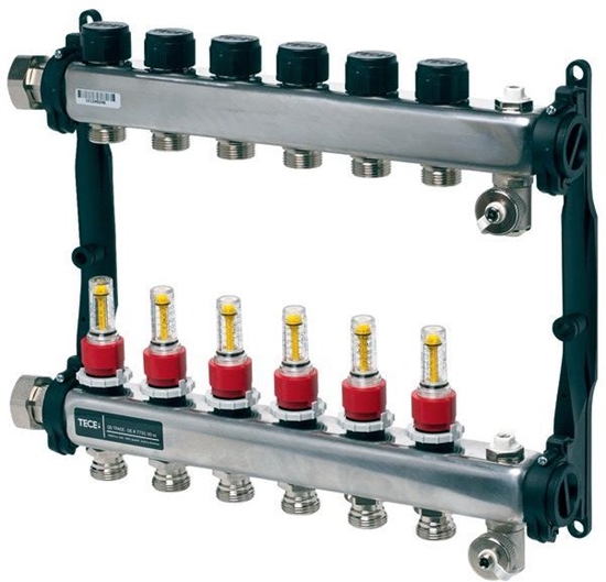 Изображение Tece Rozdzielacz stal nierdzewnej 4-sekcje (77310004)