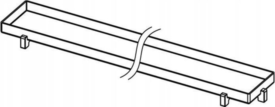 Изображение Tece RUSZT DO WKLEJANIA PYTEK 800MM PLATE - 600870