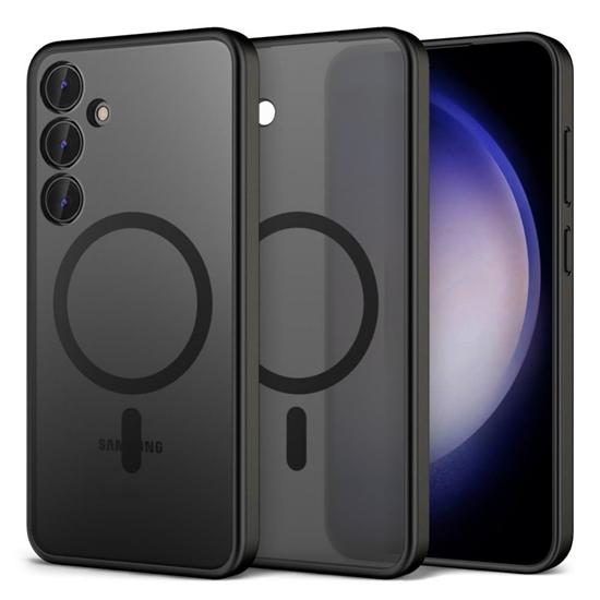 Picture of Tech-Protect - Tech-Protect MagMat MagSafe Case for Samsung Galaxy S24+ - Matte Black