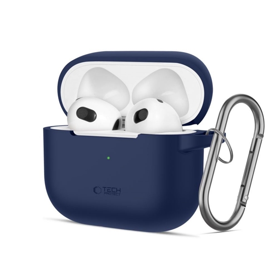 Picture of Tech-Protect Apple Tech-Protect Silicone Hook Case for Apple AirPods 3 - Blue Blue