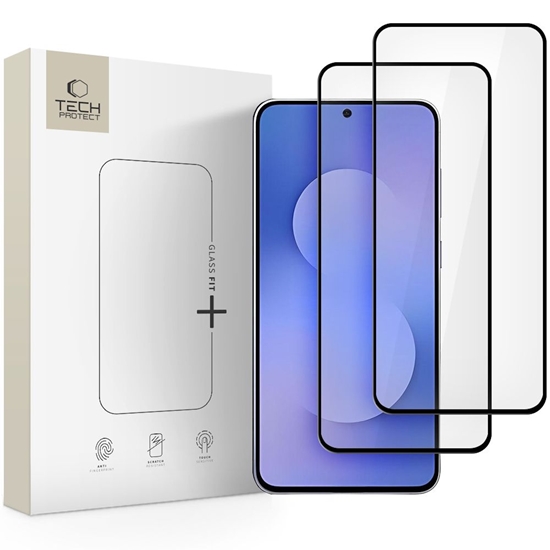 Изображение Tech-Protect Glass Fit+ 2 rūdīta stikla iepakojums Samsung Galaxy S25 FE S731B