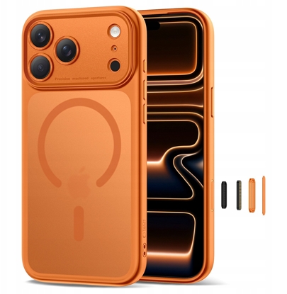 Attēls no TECH-PROTECT MAGPEAK MAGSAFE CC IPHONE 17 PRO MAX MATTE COSMIC ORANGE