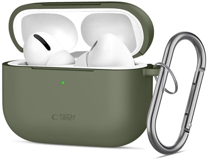 Изображение TECH-PROTECT SILICONE HOOK APPLE AIRPODS PRO 3 OLIVE GREEN