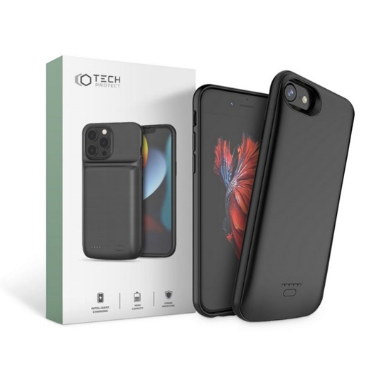 Picture of Tech-Protect Tech-Protect Battery Pack Case for iPhone 6 / 6S / 7 / 8 / SE 2020 / 2022 with 3200mAh Powerbank - Black