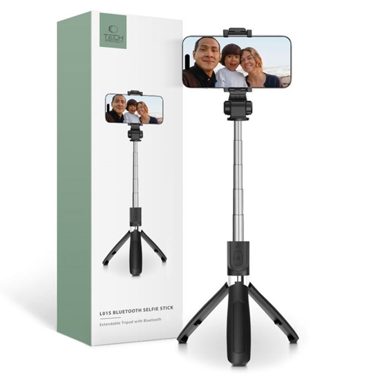 Изображение Tech-Protect L01S Bluetooth selfie stick with trip