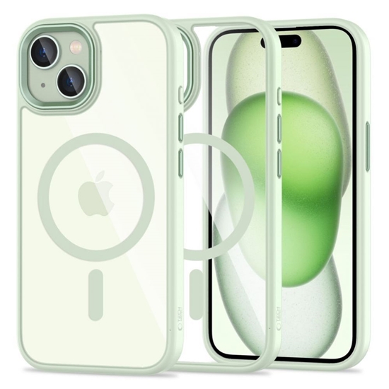 Picture of Tech-Protect Tech-Protect MagMat MagSafe iPhone 15 Case - Clear Green