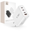 Attēls no Tech-Protect Tech-Protect NC100W-GAN charger GaN 3x USB-C PD 100W / USB-A QC 3.0 - white