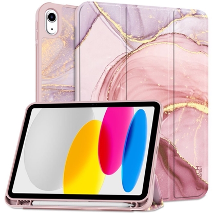 Изображение Tech-Protect Tech-Protect SC Pen Case for iPad 10.9" 2022 - Pink Marble