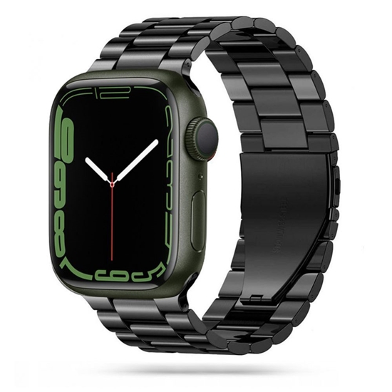 Изображение Tech-Protect Tech-Protect Stainless Bracelet for Apple Watch 4 / 5 / 6 / 7 / 8 / 9 / SE / Ultra 1 / 2 (42/44/45/49 mm) - Black