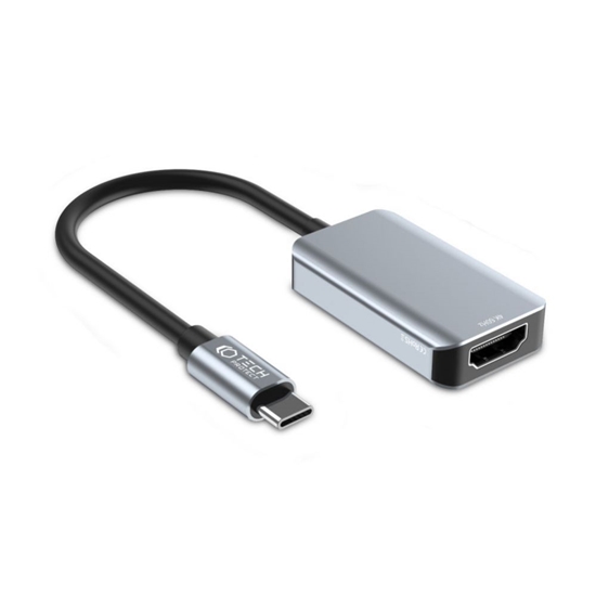 Изображение Tech-Protect Tech-Protect UltraBoost USB-C (Male) / HDMI (Female) 4K 60Hz Adapter - Black