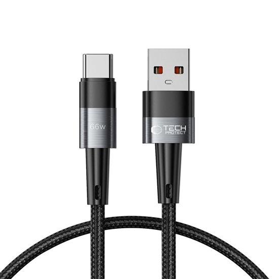 Picture of Tech-Protect Tech-Protect UltraBoost USB-C / USB-A Cable 66W 6A 0.25m - Gray