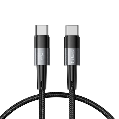 Attēls no Tech-Protect Tech-Protect UltraBoost USB-C / USB-C PD Cable 60W 3A 0.25m - Gray