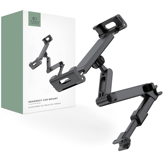 Picture of Tech-Protect Tech-Protect V1 Telescopic Car Headrest Phone Holder - Black