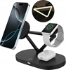 Picture of Tech-Protect Tech-Protect QI15W-A41 3in1 Wireless Charger with MagSafe for Apple Devices - Black