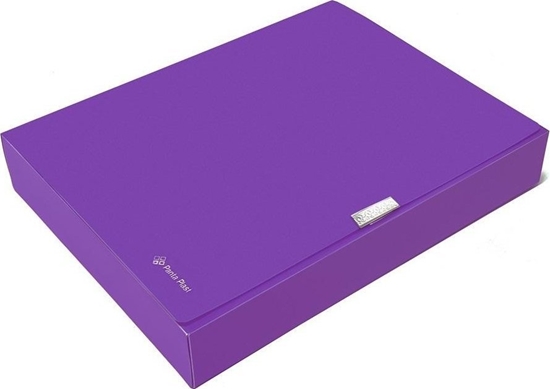 Picture of Teczka A4 box 55mm neon fioletowa
