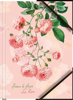 Picture of Teczka A4 kartonowa z gumk naron róe (6szt)