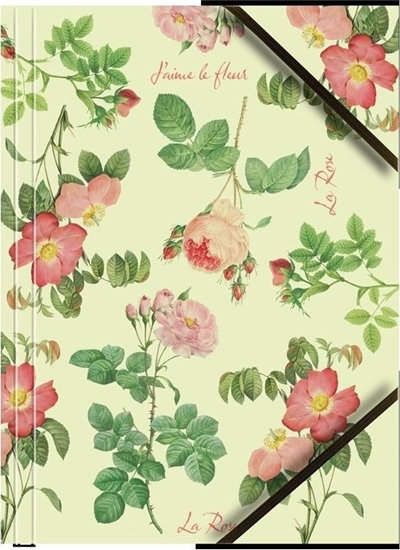 Picture of Teczka A4 kartonowa z gumk naron róe (6szt)