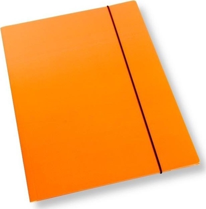 Picture of Teczka A4 z gumk lakier pomaracz. 350gsm (10szt)