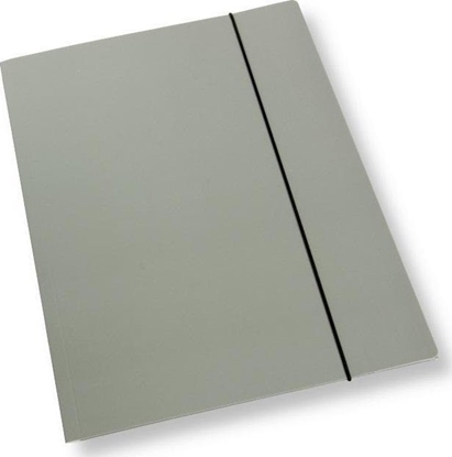 Picture of Teczka A4 z gumk lakier szara 350gsm (10szt)