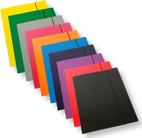 Изображение Teczka A4 z gumk laminowana mix 350gsm (10szt)