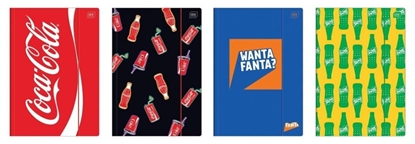 Picture of Teczka A4 z gumk Mat+UV Coca Cola (10szt)